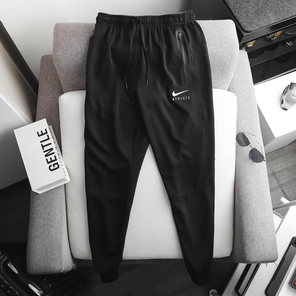 Quần nỉ nam Combo 2 quần jogger Ni đen và xám cạp chun  túi khóa mặc nhà tập thể thao hàng xuất dư cao cấp