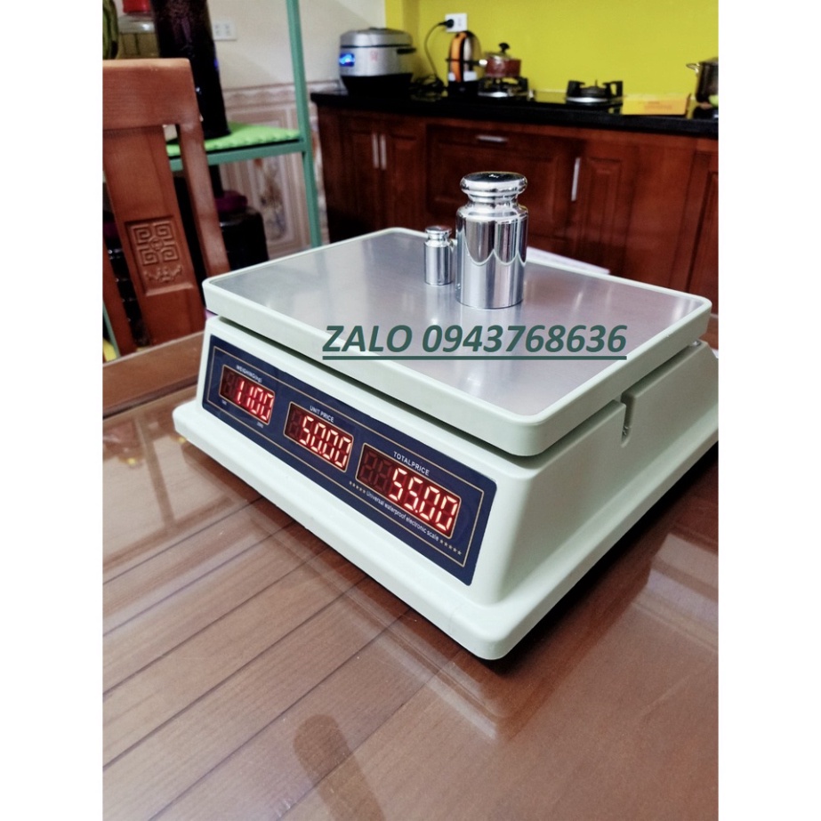 NEW 2021 Cân Điện Tử Chống Nước, Cân Bán Hàng Tính Tiền 30Kg/5g QUA 832, 2 Mặt Đồng Hồ Led Đỏ - Bảo Hành 2 Năm
