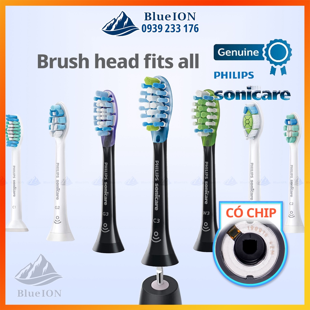 HOT SALE Đầu bàn chải điện Philips Sonicare các loại C2, G2, W, C3, G3, W3