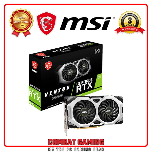 VGA MSI RTX 2060 VENTUS GP OC 6GB GDDR6