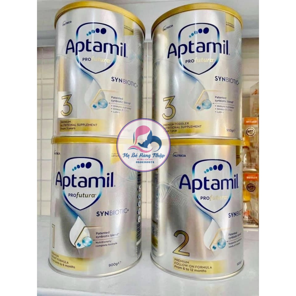 [Mẫu mới] Sữa Aptamil Profutura Úc 900g số 1, 2, 3, 4 Chính Hãng