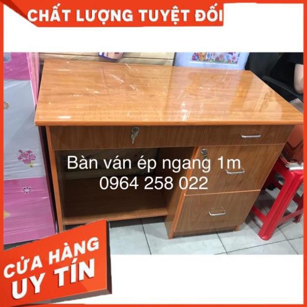 Bàn làm việc ván ép 1m TPHCM (hình chụp thật)