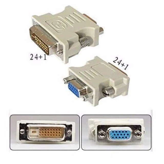 Cáp chuyển đổi DVI-D 24+5 sang VGA /24 + 1 DVI 24+1 TO VGA | BigBuy360 - bigbuy360.vn