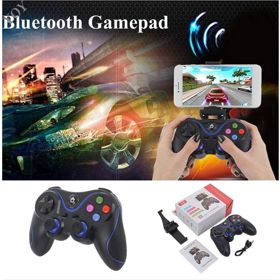 Ship Hỏa TốcTay Cầm Chơi Game Không Dây Bluetooth V13 Cho Smartphone / iPhone / IOS / Android / PS3 / PC / TV Box /PC