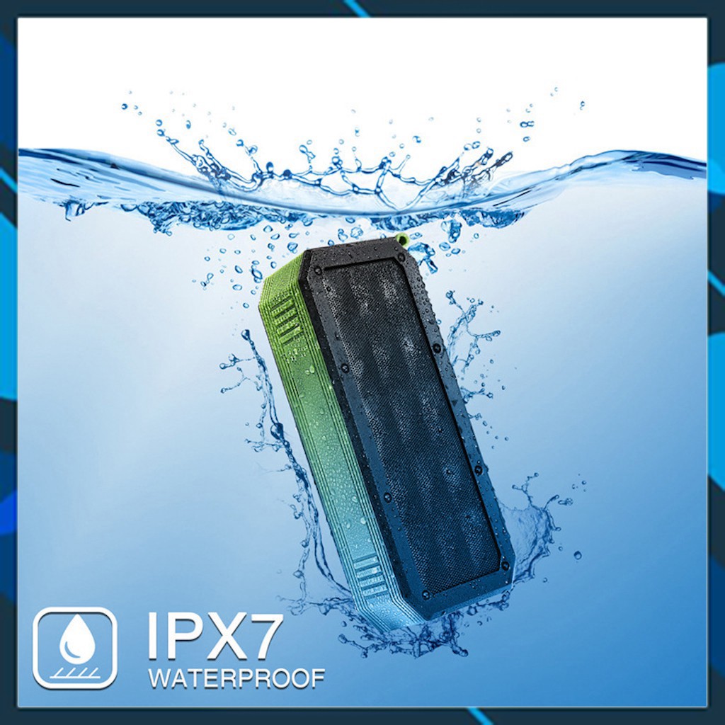 Loa bluetooth đọc thẻ SD TF, Jắc 3,5mm AUX cổng kết nối máy tính, chuẩn chống nước IPX7, model W01 (vthm9)