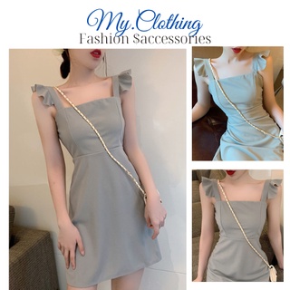 Váy/đầm nữ hai dây chữ A phong cách Hàn quốc trẻ trung My.Clothing V08