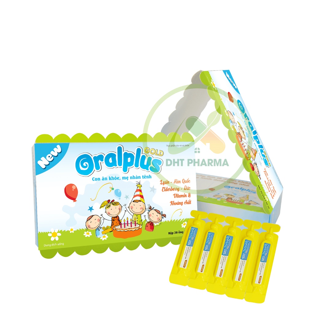 Oralplus Gold New - Kích thích trẻ ăn ngon sau 3-7 ngày- Hộp 20 ống x 10ml
