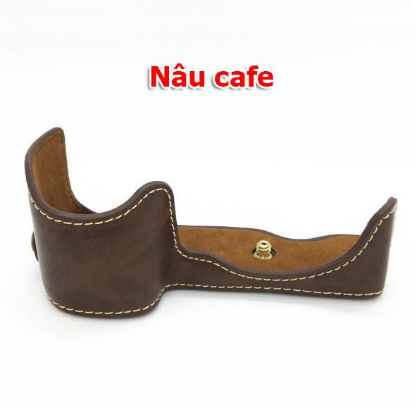 Halfcase da máy ảnh Sony A6400 - Đen, Nâu, Nâu cafe