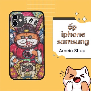 Ốp Chống Vỡ Màn Hình Ngầu Đét Mèo Con Cưới Pug Loại Tốt Nhất cho IPHONE SAMSUNG MYS20220118