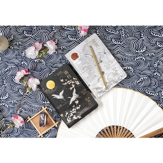 Sổ cổ trang con hạc phong cách sang trọng (Tặng kèm bookmark)