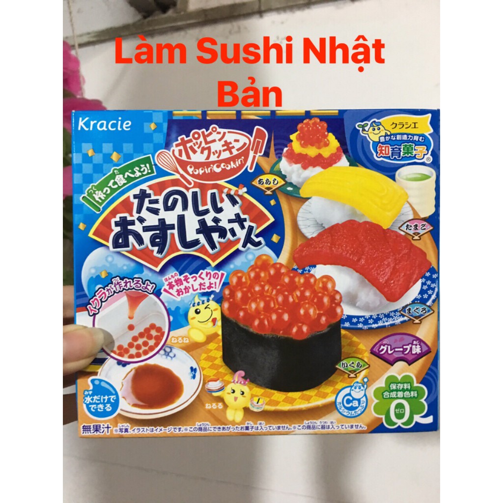 Kẹo popin cookin Nhật Bản làm kem, cơm sushi, bento, mỳ ramen, sữa lắc- ăn được