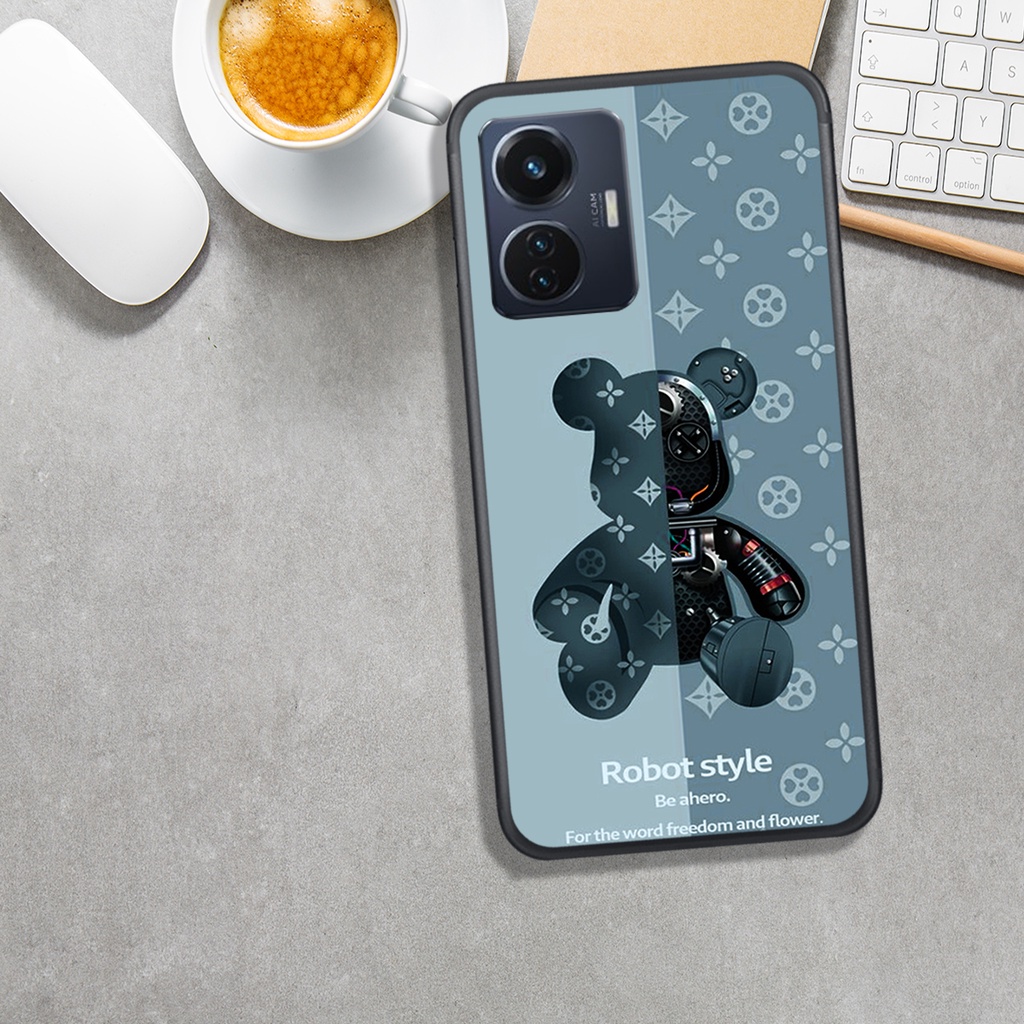 Ốp Lưng VIVO Y55 5G - Y55 2022, In Hình Gấu L*V Ngầu, Phong Cách
