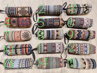 Hộp bút cú - thổ cẩm