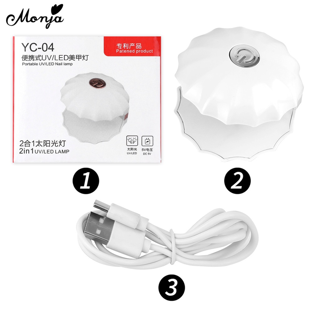 Đèn sấy sơn móng tay mini 18w hình vỏ sò độc đáo nhỏ gọn