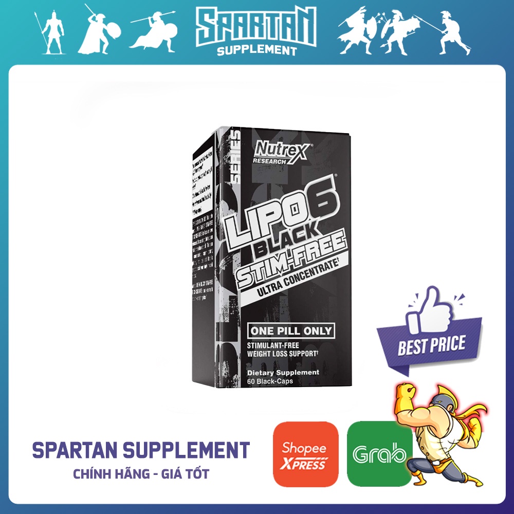 Nutrex Lipo6 Stim Free, Viên uống Lipo 6 Stimfree, hỗ trợ giảm mỡ không chất kích thích, 60 Viên