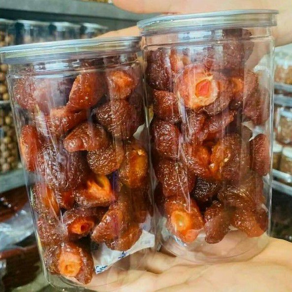 MƠ ĐÀO SẤY DẺO CHUA NGỌT CHẺ ĐÔI 500G