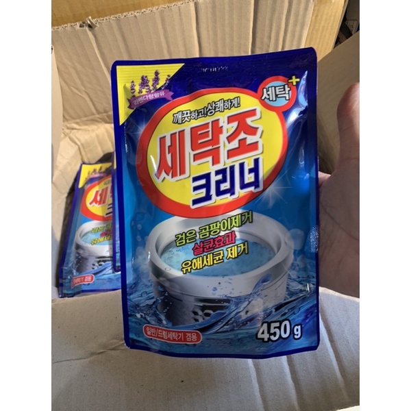 Bột tẩy lồng máy giặt Hàn quốc ion bạc tẩy vệ sinh cực nhanh