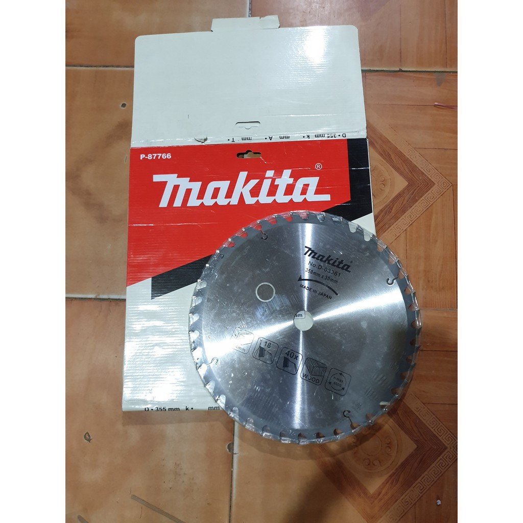 LƯỠI CẮT GỖ MAKITA HÀNG XỊN PHI 350mm x 30mm -  LƯỠI CƯA GỖ MAKITA ĐƯỜNG KÍNH 350MM