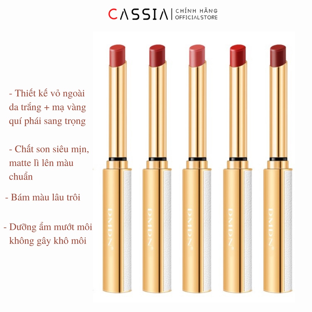 Son lì Nội Địa Trung Da Trắng Lâu Trôi, Lipstick Mềm Mượt, Son Kem Chất Nhung Lì, Lên Tone Chuẩn Tôn Da DMDN