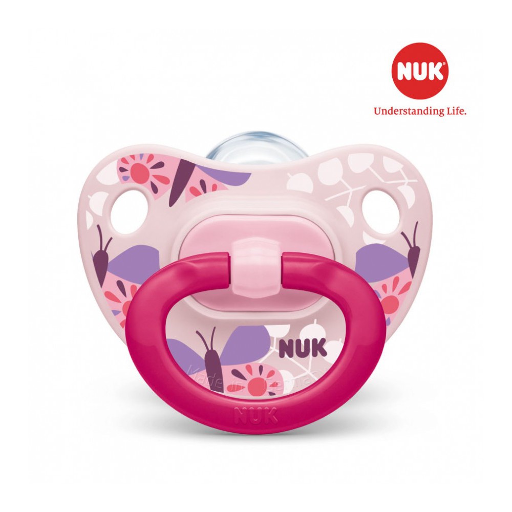 Bộ 2 Ti Giả NUK Classic Silicone dành cho bé