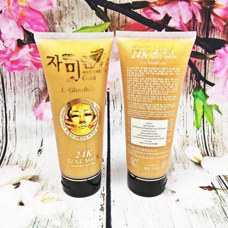 Mặt nạ gel lột trắng da dát vàng 24k Hàn Quốc - Gold Mask L-Glutathione