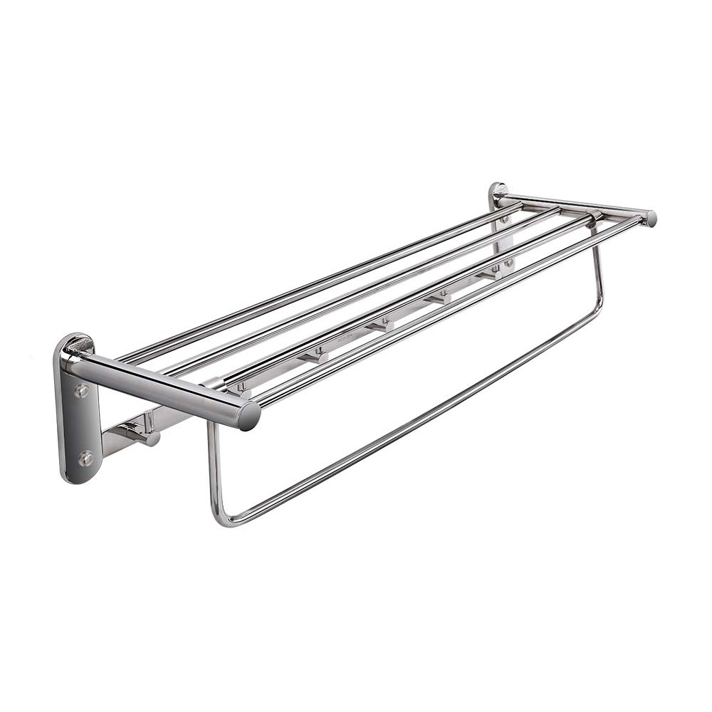 Máng khăn bồn xếp TOVASHU 2 loại có móc và không móc Inox 304