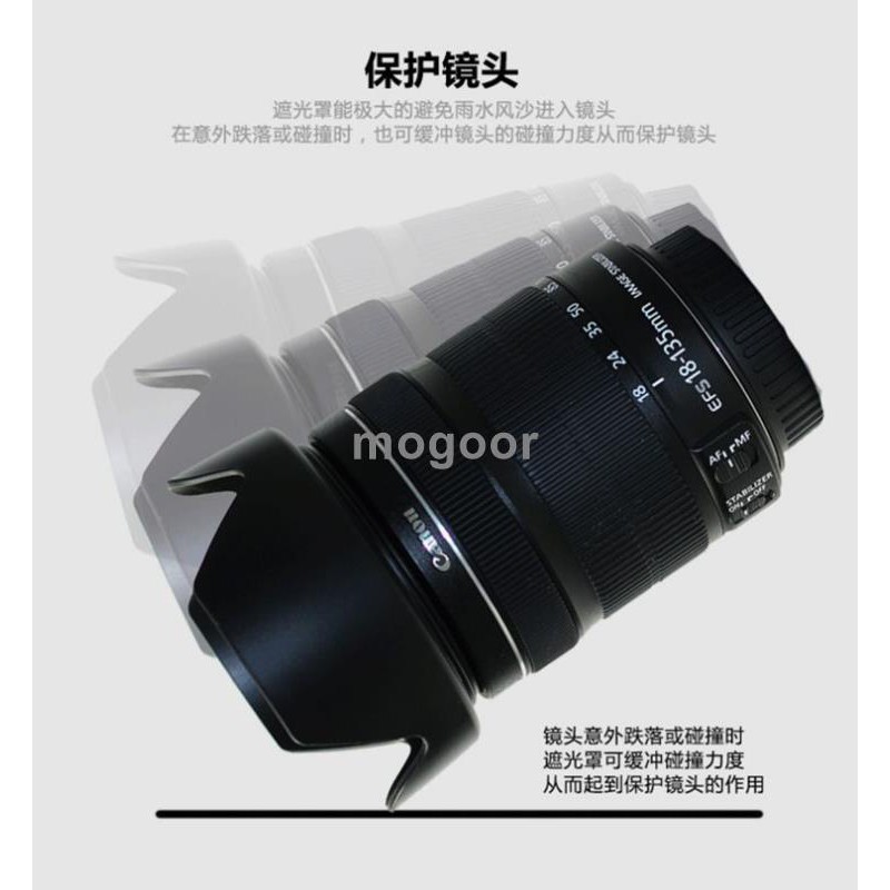 Ống Kính Máy Ảnh Canon 500d 550d 650d 60d 70d Dslr 18-135 67mm + Nắp Đậy