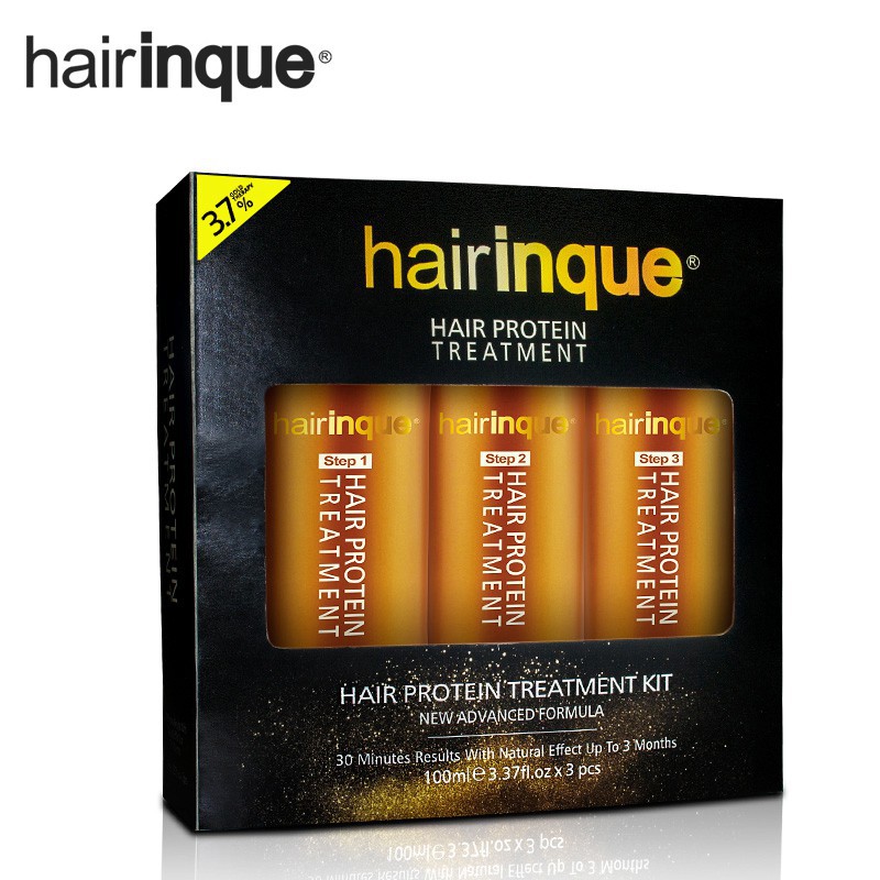 Bộ sản phẩm chăm sóc tóc Hairinque chứa vàng 24K và Keratin 3.7% cao cấp 300ml