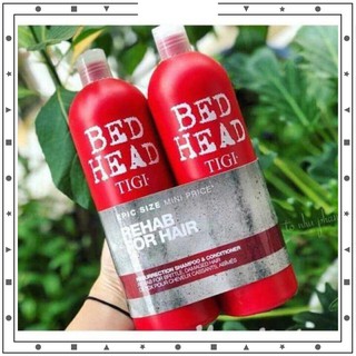 Cặp dầu gội - xả tigi bed head màu đỏ