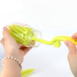 Bàn chải silicone làm sạch bình sữa em bé