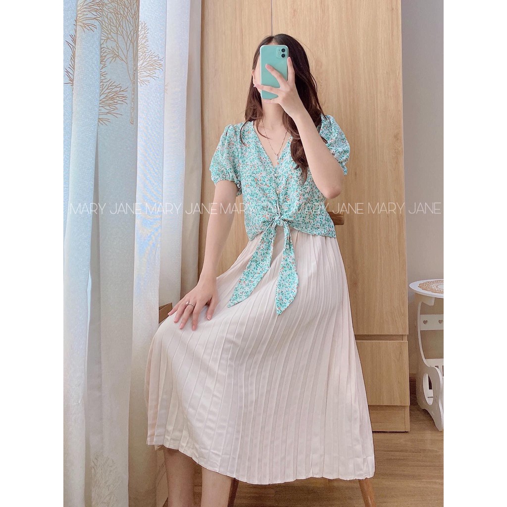 ÁO HOA BUỘC VẠT FREESIZE
