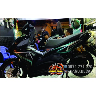 Tem rời air blade 2020 - 2016 chỉ xanh bac xe đen