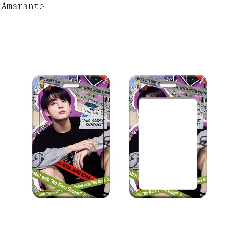 Ví Đựng Thẻ ID / Thẻ Ngân Hàng In Hình Thần Tượng AMA BTS Có Dây Kéo