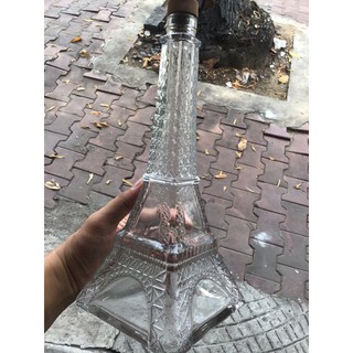 Vỏ chai rượu tháp Eiffel 700ml ngoại