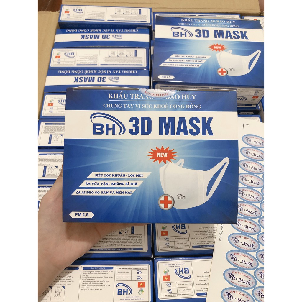 Hộp 50c]Khẩu Trang 3D Mask Trẻ Em Chính Hãng Công Ty(Size Cho bé từ 2 tuổi-Tiểu học)