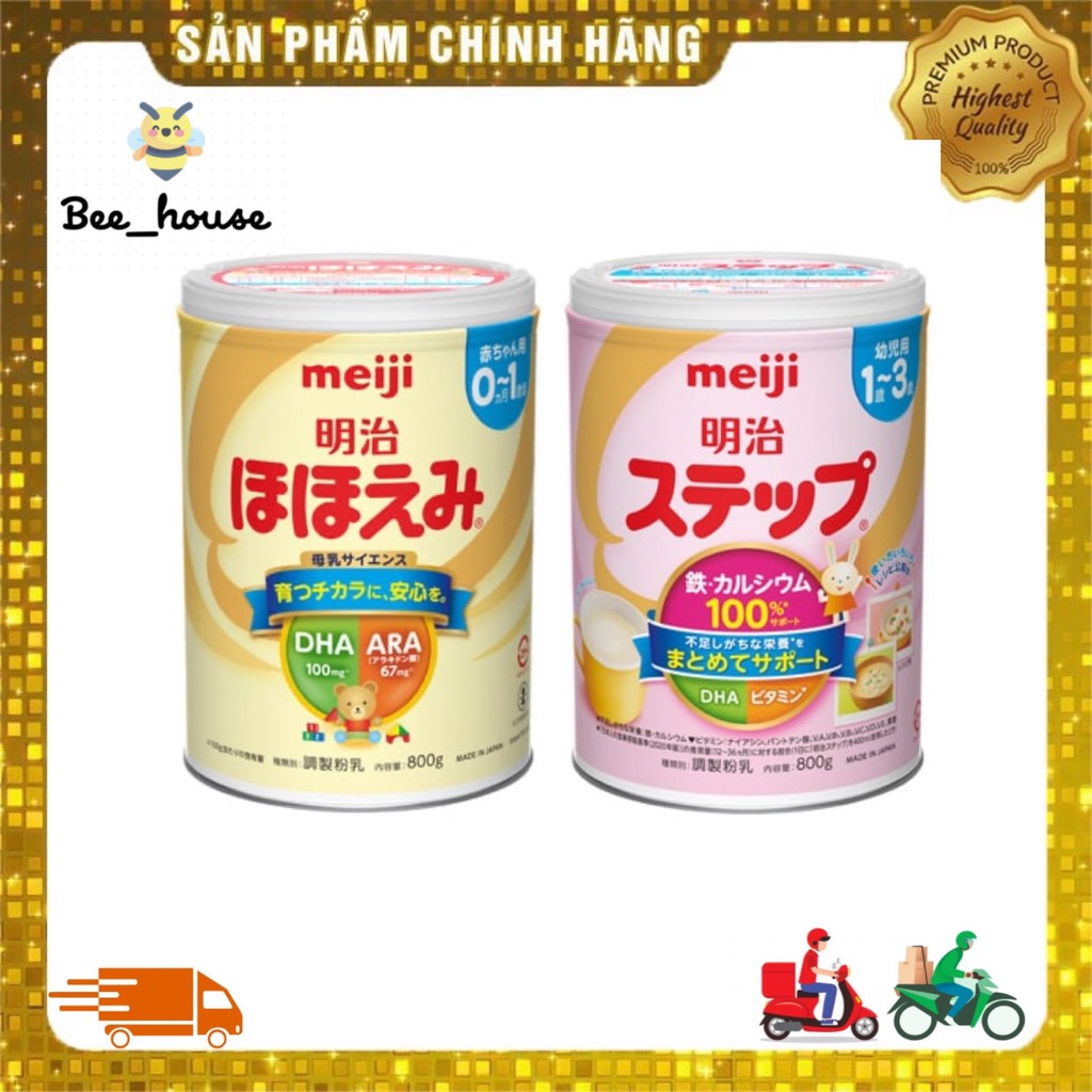 Sữa bột meiji lon số 0 và số 9 (800gr) nội địa Nhật date mới nhất - 𝐁𝐞𝐞 𝐡𝐨𝐮𝐬𝐞