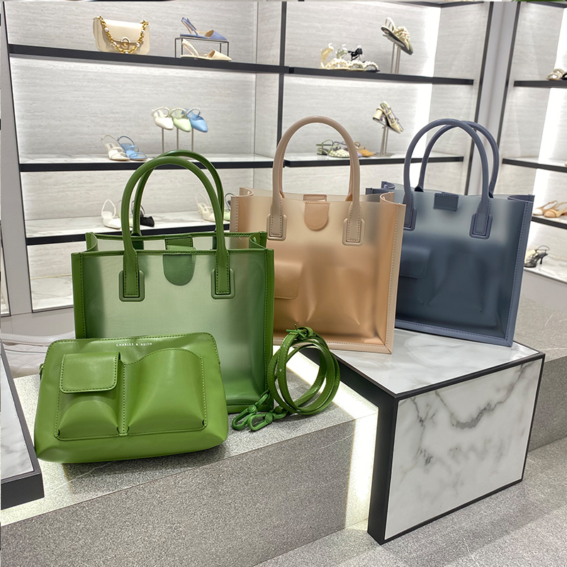 Charles and Keith Túi xách Tote Túi Jelly Túi nữ Túi đeo vai