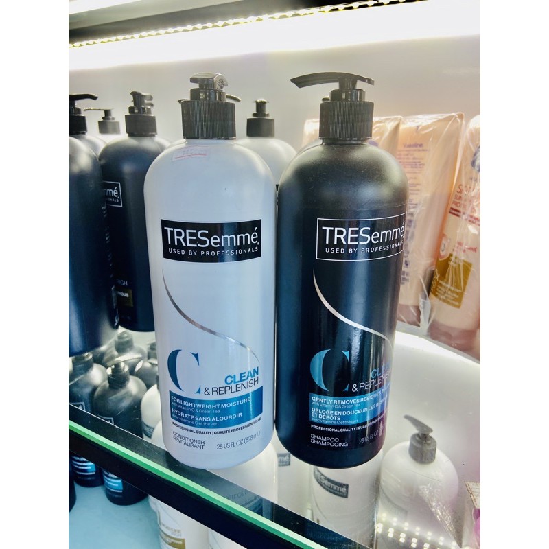DẦU GỘI DẦU XẢ TRESEMME CLEAN &amp; REPLENISH MỸ DÀNH CHO TÓC DẦU DA DẦU