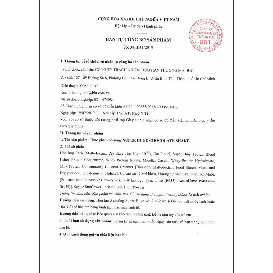 MASS Evogen tăng cân tăng cơ - Super Huge Gain, 17 liều dùng + quà tặng