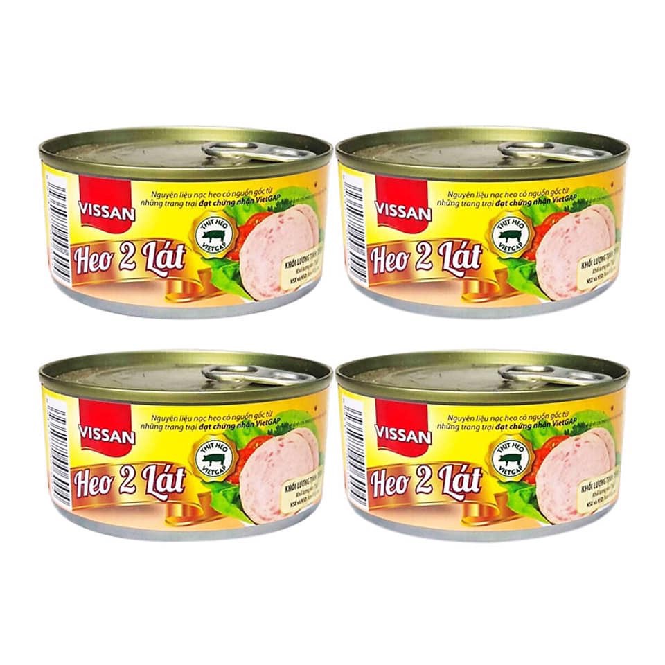 Combo 21 hộp Heo 2 Lát Vissan Hộp 150G