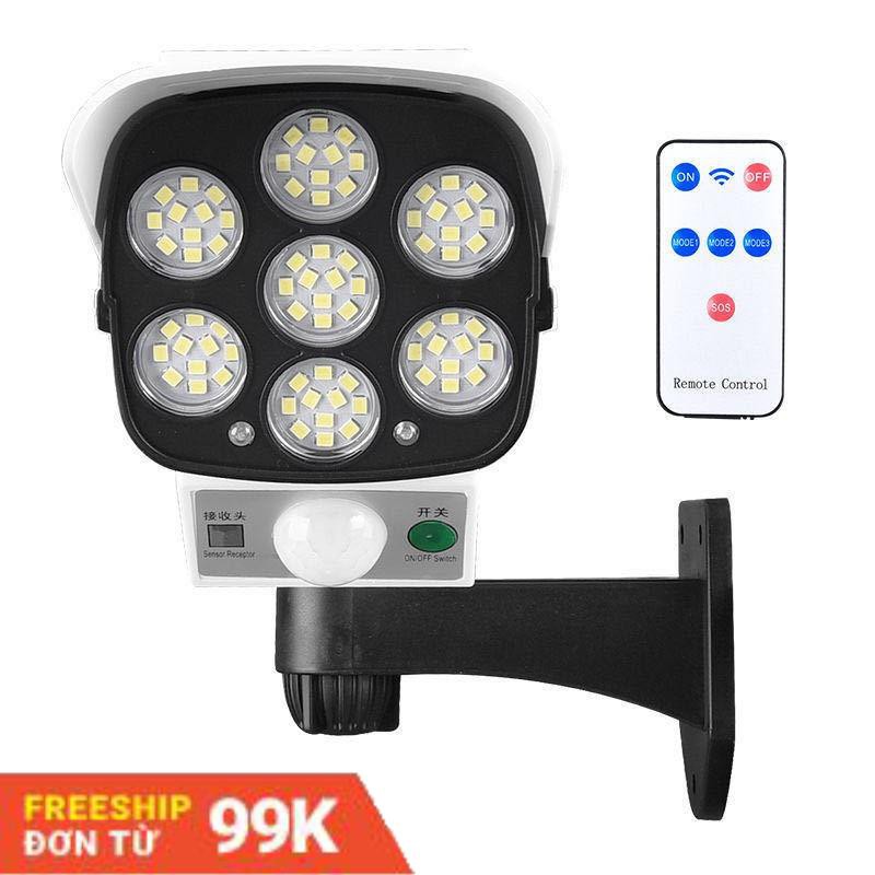 Đèn LED Năng Lượng Mặt Trời cảm ứng tự động BẬT TẮT có điều khiển - Giả camera chống trộm - Bảo hành 3 tháng Lỗi 1 đổi 1