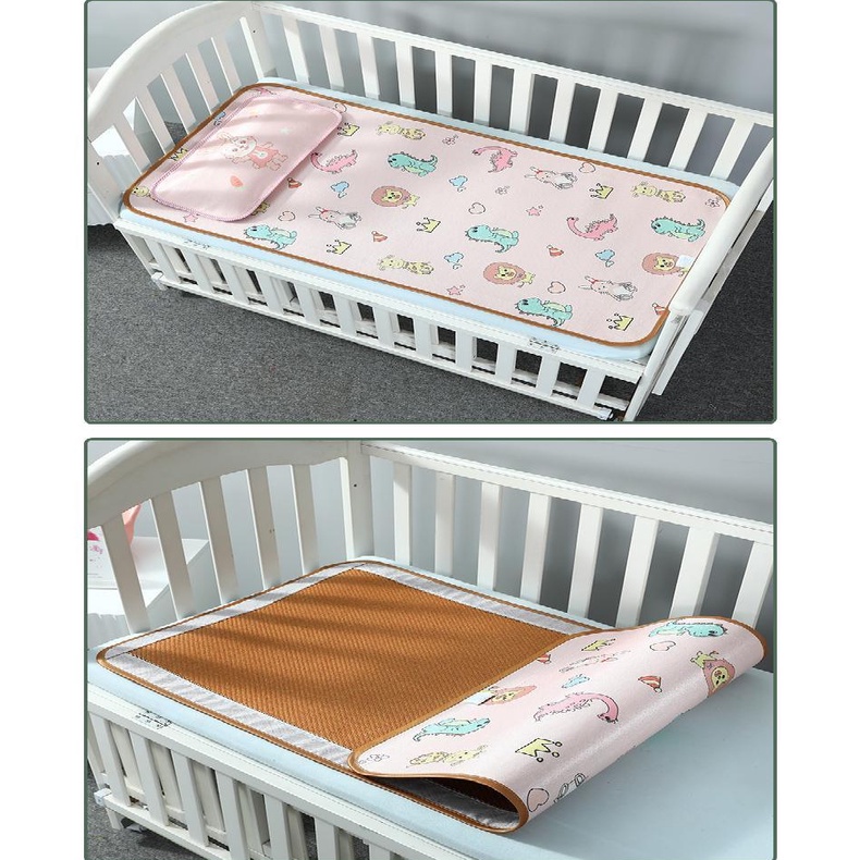 Thảm Lót Giường Bằng Lụa Lạnh Thoáng Khí Cho Bé
