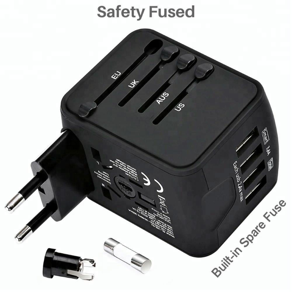 Cục Sạc Đa Năng đa chấu travel adapter 4 đầu usb sạc nhanh phù hợp điện thoại và máy tính bảng