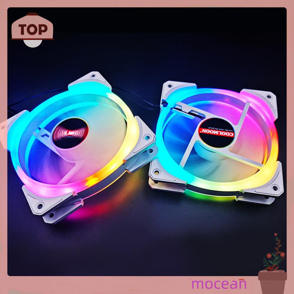 Mocean Quạt Tản Nhiệt 12cm 4pin Pwm 5v 3pin Argb Cho Cpu Máy Tính