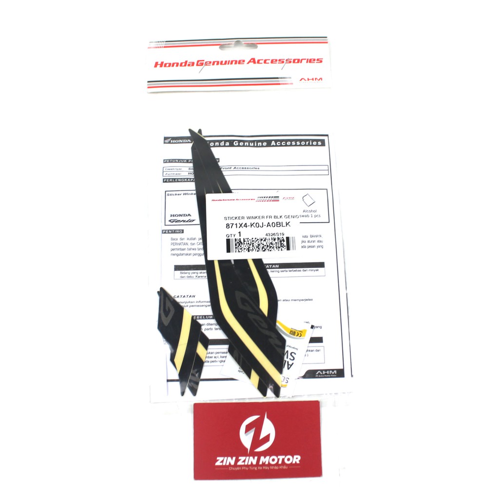 Phụ Kiện Dán Xi Nhan Đen - Genio - ZIN ZIN MOTOR