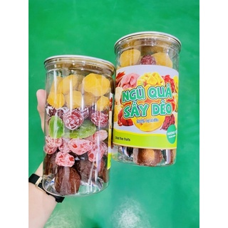 500G Ômai mix 5 vị: mận cơm, mận chẻ, đào hồng, xoài, kiwi