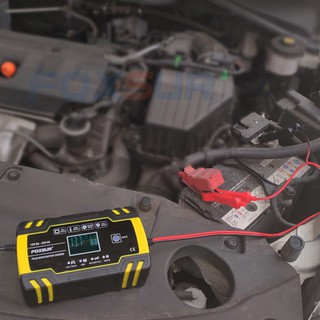 Sạc bình ắc quy 12v 24v 6ah - 150ah foxsur tự ngắt khi đầy chức năng bảo dưỡng phục hồi ắc quy bằng khử sunfat ct167a