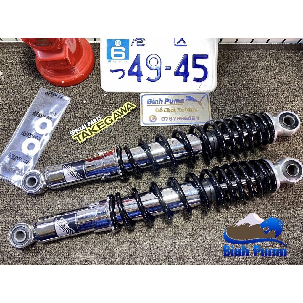 Phuộc Chiều Dài 330mm Đen TAKEGAWA