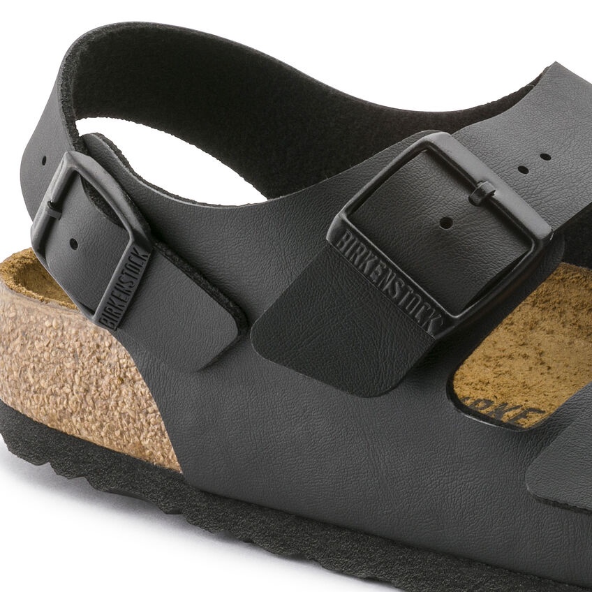 Dép Quai Ngang Nam BIRKENSTOCK Milano Birko-Flor Black BCK34791 Màu Đen