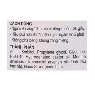 Nước súc miệng valentine 500ml